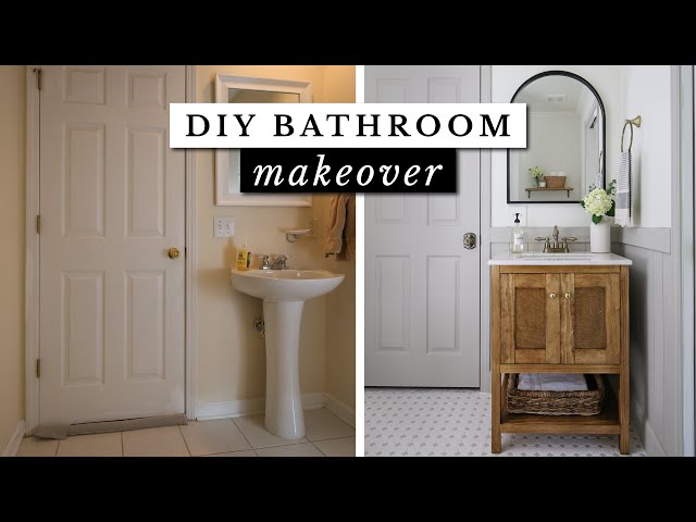 DIY Bathroom Makeover on a Budget! | Extreme Small Bathroom Makeover