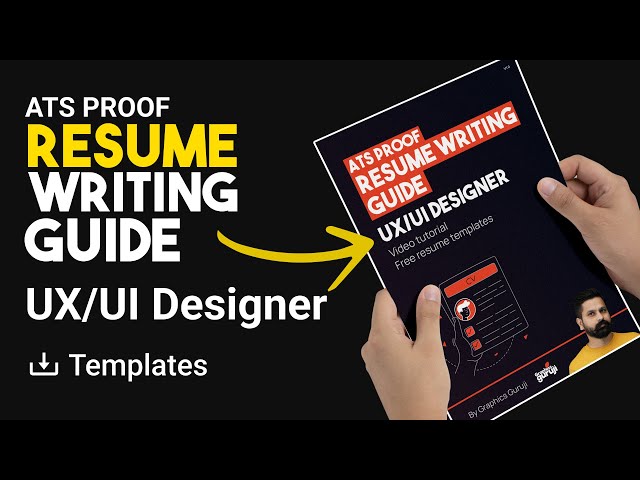 Resume for ui ux designer crash course ATS friendly resume by graphics guruji
