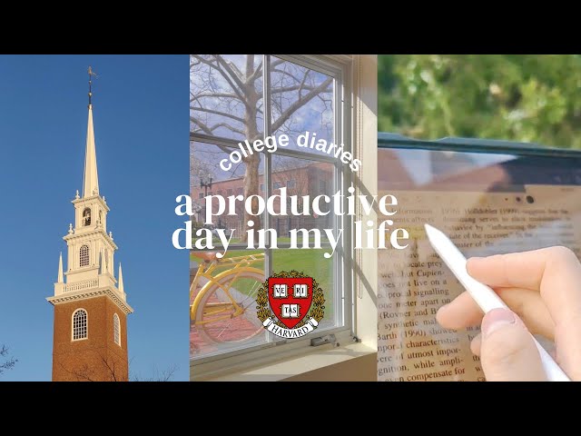 🌱a productive day in my life at harvard | studying, orchestra concert & lots of food