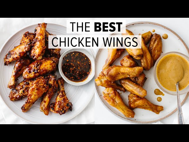 CRISPY CHICKEN WINGS - 2 WAYS | the best baked chicken wings recipe