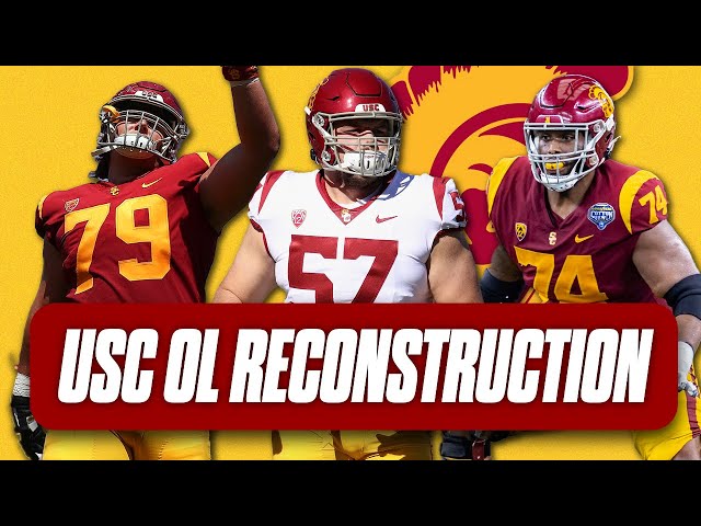 How will Lincoln Riley's reconstruction of the USC Trojans' offensive line pan out in 2023?