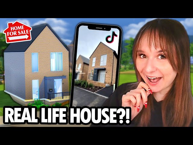 Building a sims house from an ESTATE AGENCY TIKTOK VIDEO