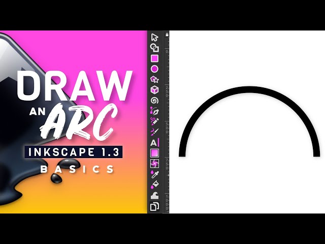How to Draw an Arc in Inkscape | Inkscape Basics for Beginners