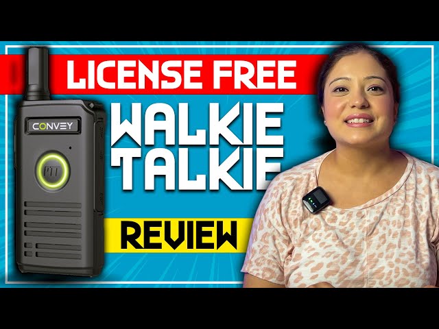Convey C1 The Ultimate Ultra-Slim Premium Two-Way Radio Walkie Talkie  License Free in India