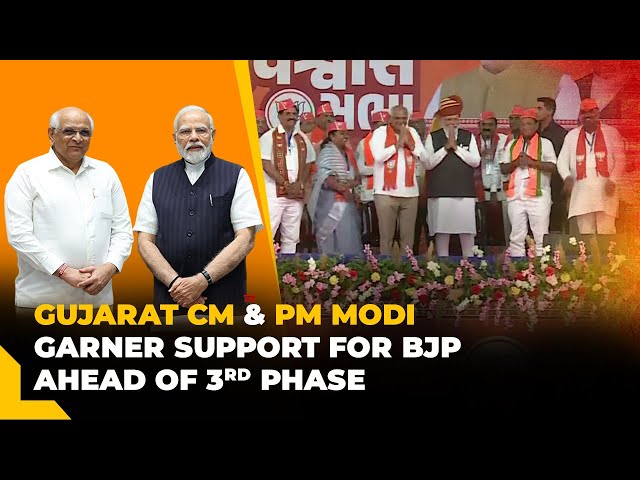 Gujarat CM along with PM Modi hold public meeting in Sabarkantha