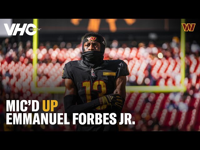 "My A** is on FIRE on This Seat!" | MIC'D UP: Emmanuel Forbes Jr. | Washington Commanders | NFL
