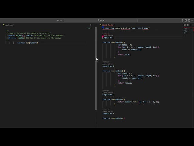 Using GitHub Copilot for Visual Studio Code with NVDA