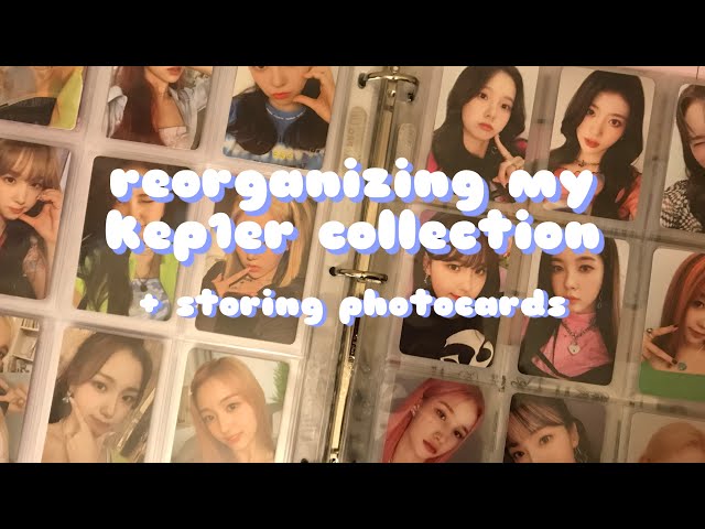 chill and reorganize my kep1er collection with me! (storing 100+ photocards 😭)