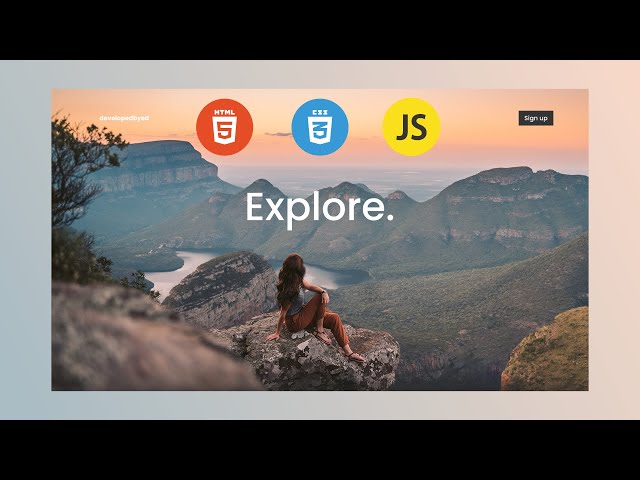 Build Parallax Website With HTML CSS & Javascript
