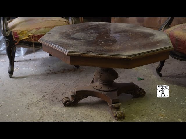 old table restoration in shabby chic with mayan calendar (alfawise a10)