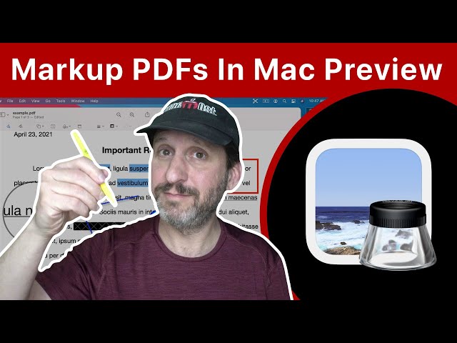 The Mac Preview PDF Markup Tools