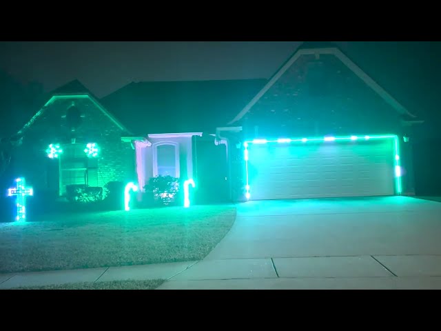 Christmas Light Show 2023 with HolidayCoro and HinksPixPro | (Christmas Lights)