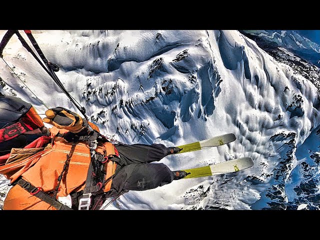 Solar Powered Skiing - A Skiing and Paragliding Combo Daydream