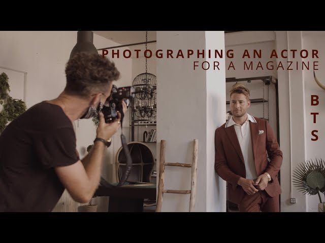 Photographing Actor Justin Hartley for a Magazine // BTS