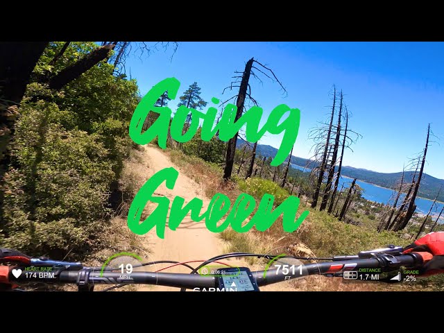 Going Green Full Pull at Snow Summit Big Bear - Great Green Trail for first time Bike Park Riders