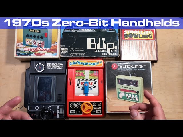 Mechanical Handheld Zero-Bit Games from the 1970s