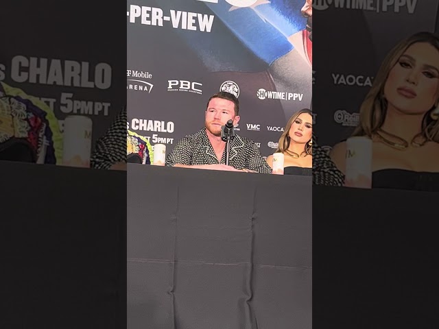 Canelo press conference after beating Charlo
