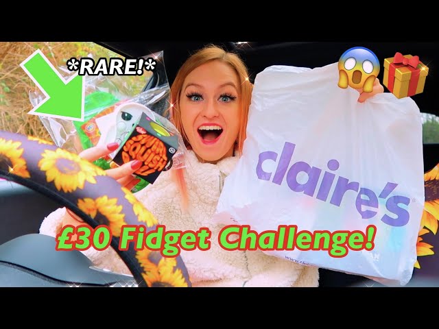 £30 FIDGET SHOPPING CHALLENGE AT CLAIRE'S!😍✨*JACKPOT!*🤭 Vlogmas Day 15🎅🏻