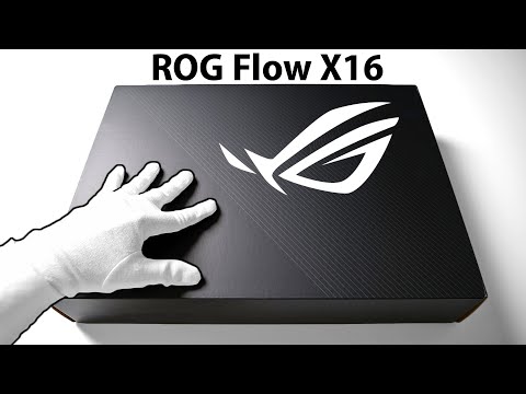 The Future of Gaming Laptops? ROG Flow X16 Unboxing + Gameplay