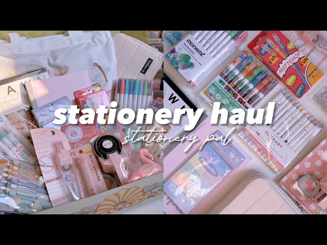 stationery haul 🩷 highlighters, sticker maker, art supplies & more ft. Stationery Pal