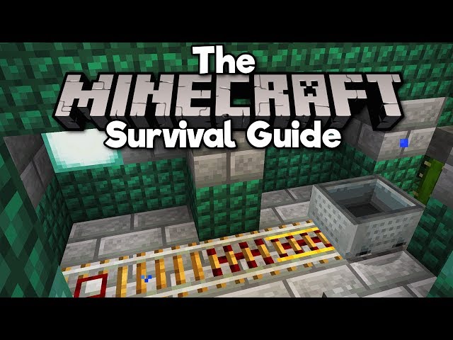 How To Set Up A Minecart Rail Station! ▫ The Minecraft Survival Guide [Part 223]