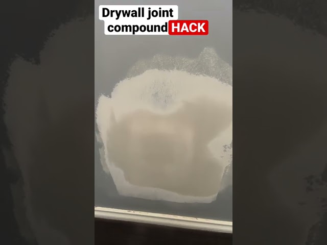 Drywall joint compound hack- speed up dry time