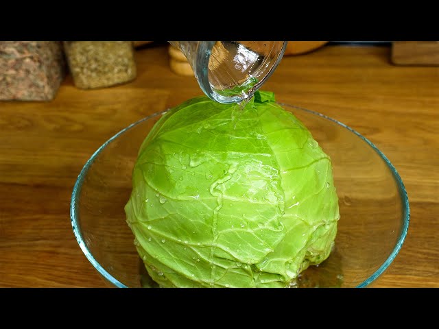 Cabbage tastes better than meat. Why didn't I know about this cabbage recipe? ASMR