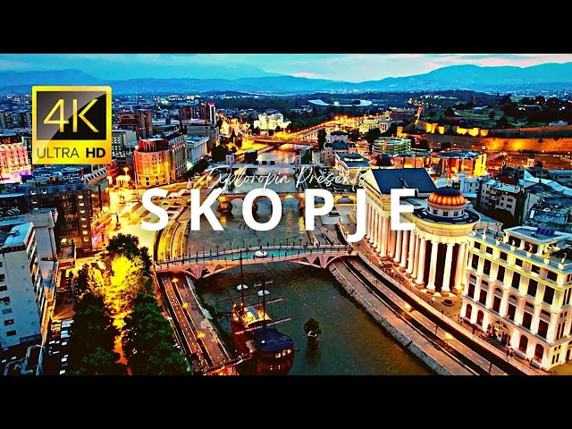 Skopje, Macedonia 🇲🇰 in 4K ULTRA HD 60 FPS Video by Drone