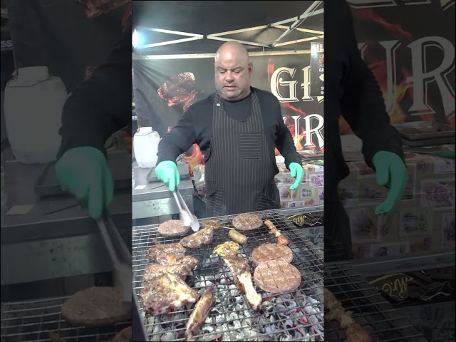 Big Italian Burgers and Sausages. Street Food of Italy
