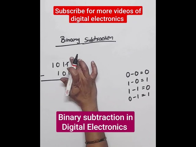 Binary subtraction