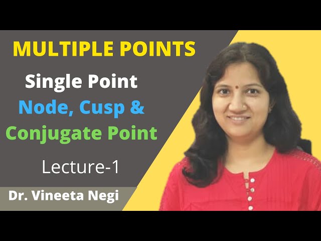 Multiple Points  Single Points Double Points | Node, Cusp and Conjugate Points