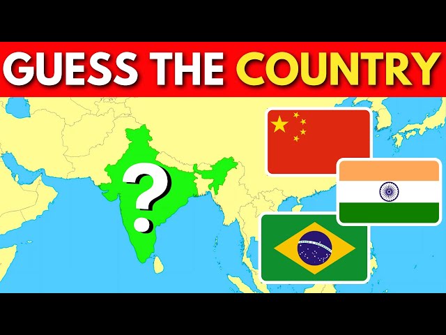 Guess The Country on The Map | Geography Quiz Challenge