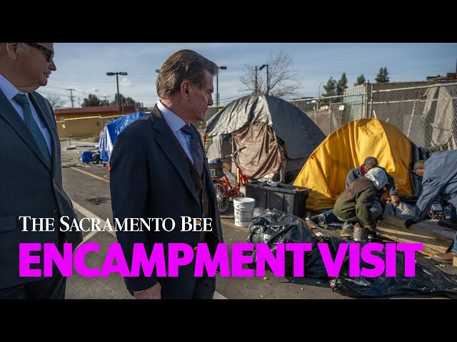 Running for Senate: Baseball Legend Steve Garvey Visits Sacramento Homeless Encampment