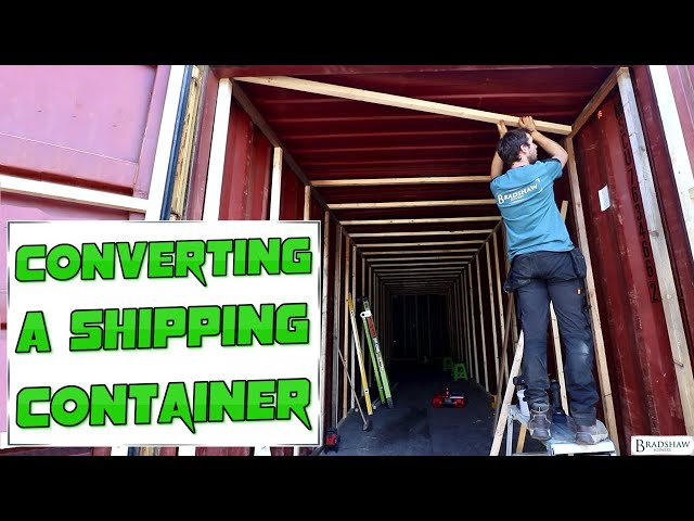 Shipping Container Conversion. Insulated Storage.