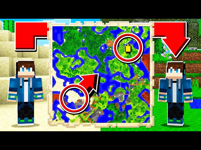 How to TELEPORT Using MAPS in Minecraft! (EP25 Scary Survival 2)