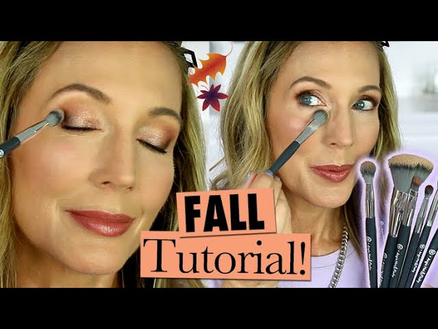 How To Use My Brush Set for Mature Skin! Fall Day to Evening Eyeshadow Tutorial!