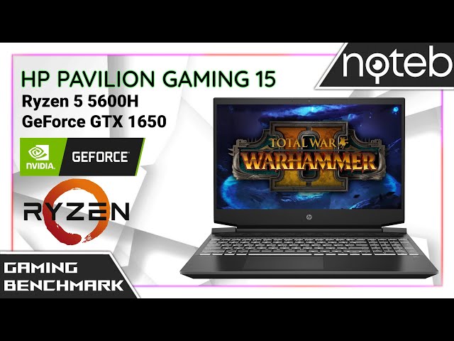 HP Pavilion Gaming 15-ec2 - Total War: Warhammer 2 Gameplay Benchmark (Ryzen 5 5600H, GTX 1650)