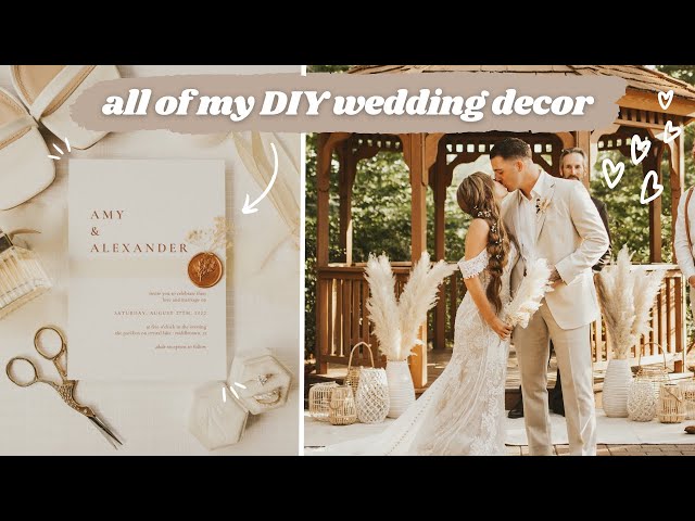 EVERYTHING I DIYED FOR MY WEDDING 💍 // Cricut Wedding Projects + DIY Wedding Decor Ideas
