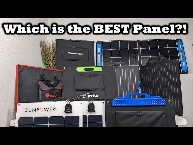 The BEST Bi-Fold Portable Solar Panel!?! Comparison Video of 7 Panels HEAD TO HEAD!