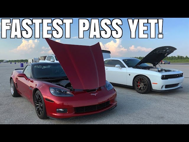 Cammed C6 Corvette vs Supercharged Scat Pack DRAG RACING