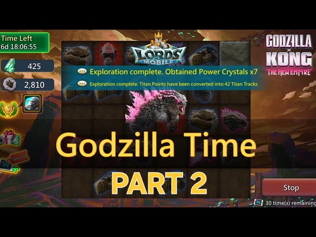 GODZILA X KONG EVENT 2 PART 2/NEW EMOTES,AVATARS AND CASTLE SKIN/LORDS MOBILE