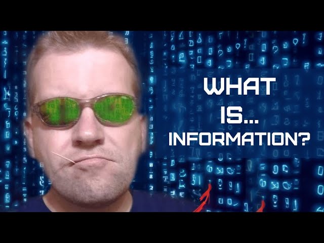 Why is information the basis of any matter?