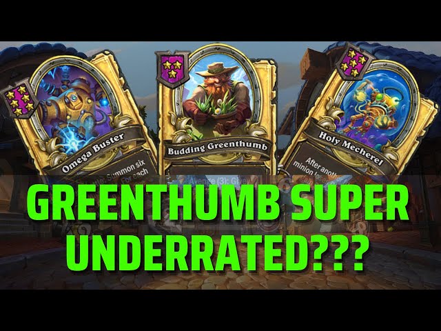 Greenthumb Super Underrated???| Hearthstone Battlegrounds Gameplay | Patch 21.3 | bofur_hs