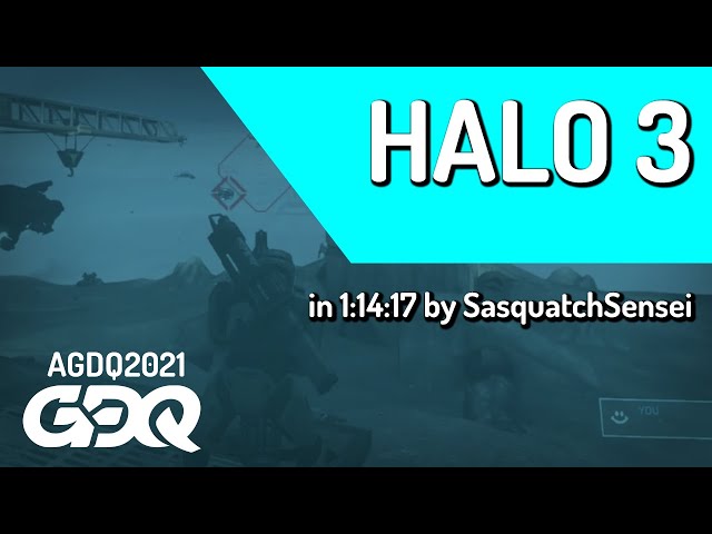 Halo 3 by SasquatchSensei in 1:14:17 - Awesome Games Done Quick 2021 Online
