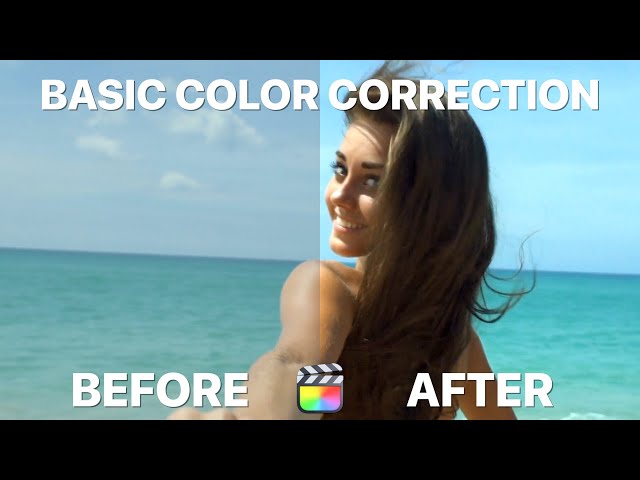 EASILY MAKE ANY VIDEO LOOK BETTER IN FCP | Basic Color Correction Tutorial #Shorts
