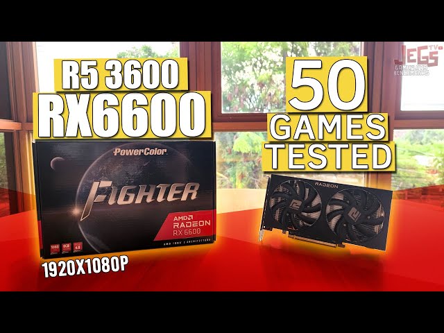 RX 6600 + Ryzen 5 3600 tested in 50 games | highest settings 1080p benchmarks!