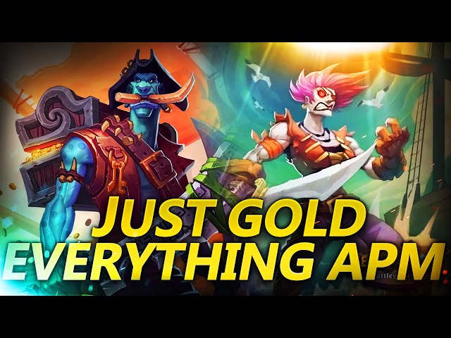 Just Gold Everything APM Pirates!!! | Hearthstone Battlegrounds Gameplay | Patch 21.8 | bofur_hs