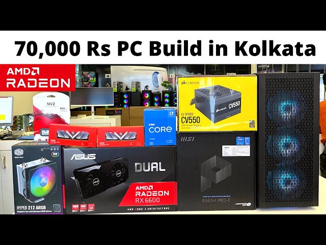 70,000 Rs RX 6600 Budget Gaming PC Build in Kolkata | Clarion Computers