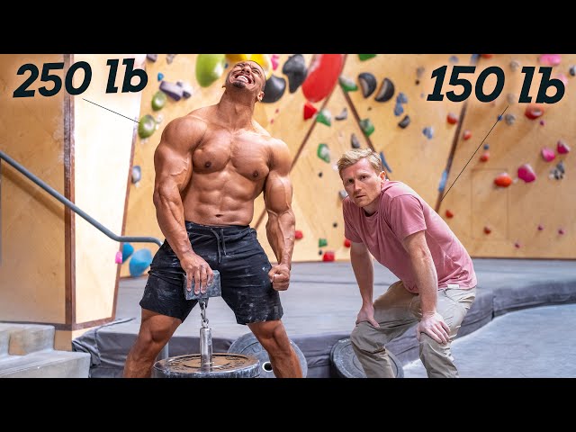 Powerlifter  VS  Rock Climber  -  Who has stronger grip?