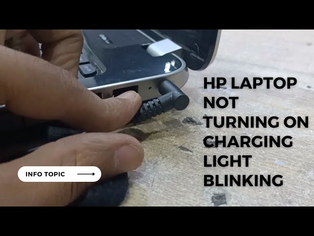Hp Laptop Not Turning On Charging light blinking Solution